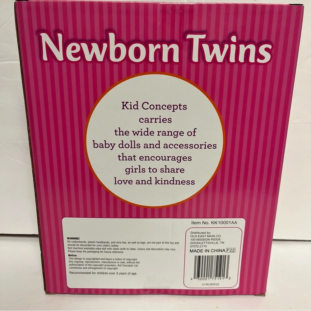 Charming Newborn Twin‎ Dolls Set with Pink and Purple Outfits